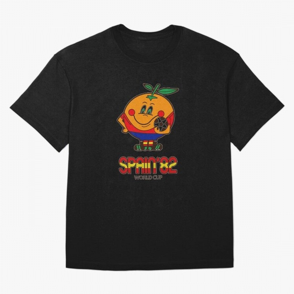Spain 1982 World Cup- Soccer Oversized T-Shirt Celebrate the Road through FIFA World Cup 2026 Group Stage Spirit, Centered on England and Germany, CR7 and Messi, Vintage Soccer Flavor, Modern Football Stars, National Flags and Final Night Emotion;
