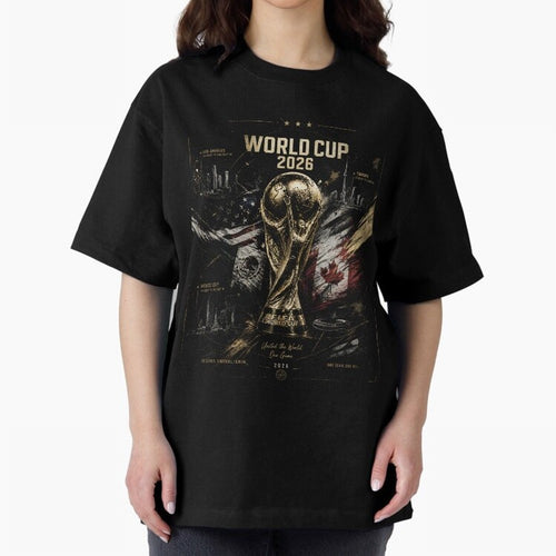 2026 FIFA World Cup Oversized T-Shirt Back the Journey through FIFA World Cup 2026 Group Stage for Fans of Haaland and Mbappe and Spain, Bringing Champion Mindset, Group Stage Buzz, Knockout Tension and Passionate Fan Culture; Perfect for People