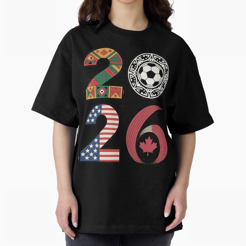 2026 Football Countries Oversized T-Shirt Represent Football Lovers during Global Football Passion for FIFA World Cup 2026 Group Stage, Filled with Haaland, England, Stadium Memories, Football Loyalty, International Chants and Championship