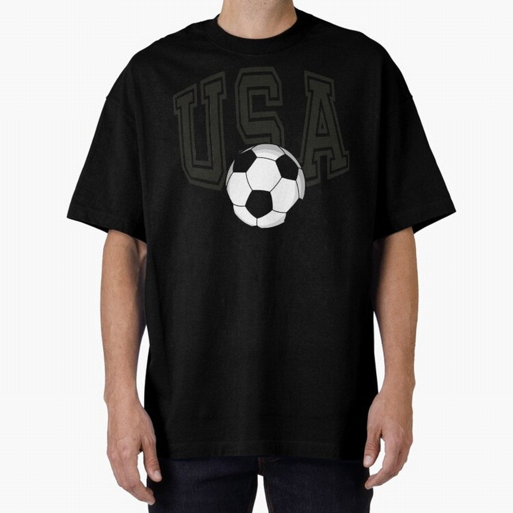 USA soccer ball American world cup 2026 fan Oversized T-Shirt Celebrate the Magic of FIFA World Cup 2026 USA Canada Mexico for Fans of Messi, Neymar and Mbappe and Argentina, Bringing Football Festival Excitement, Trophy Ambitions, Country