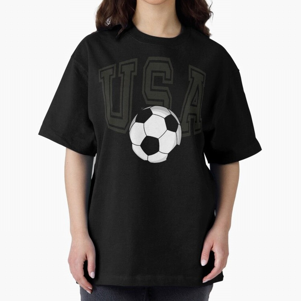 USA soccer ball American world cup 2026 fan Oversized T-Shirt Celebrate the Magic of FIFA World Cup 2026 USA Canada Mexico for Fans of Messi, Neymar and Mbappe and Argentina, Bringing Football Festival Excitement, Trophy Ambitions, Country