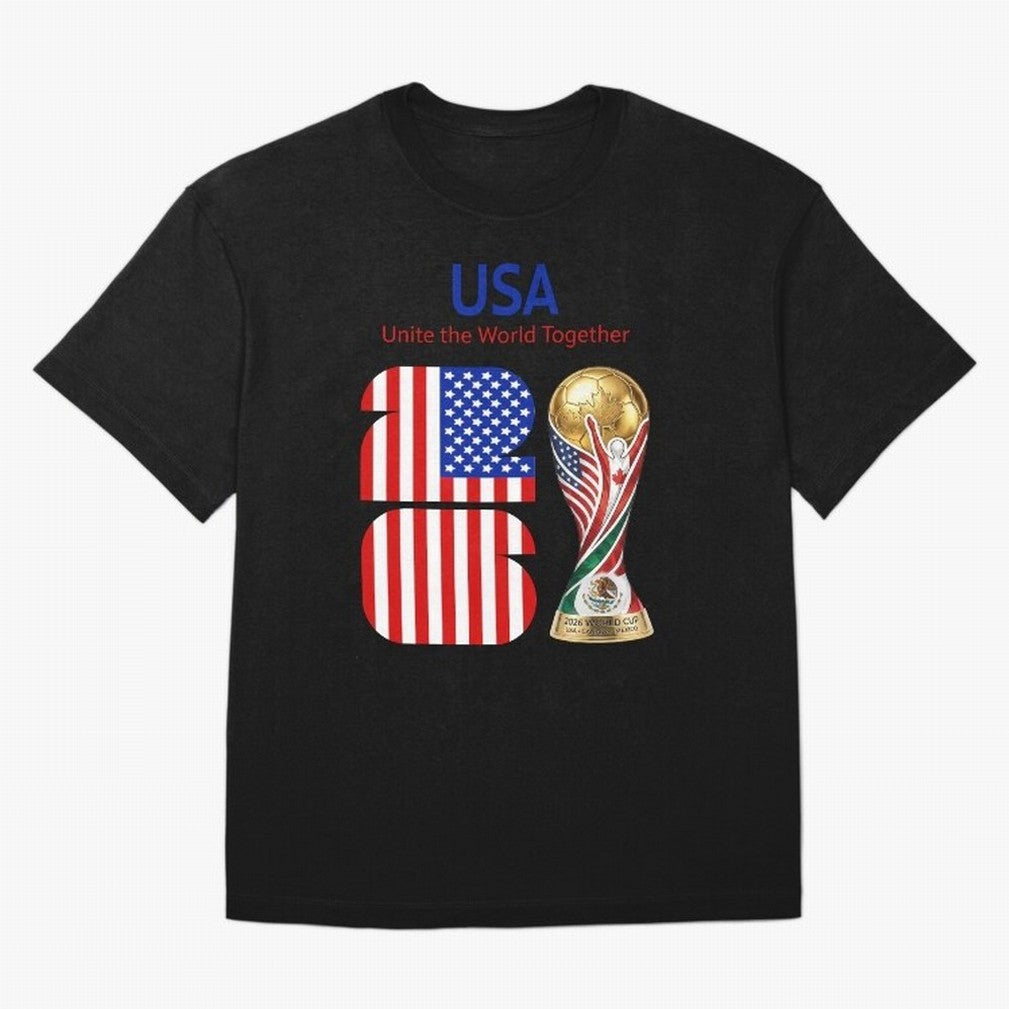 World Cup 2026, IMG 020, USA 001 Oversized T-Shirt Bring Global Tournament Vibes to FIFA World Cup 2026 for Fans of Messi and Portugal, Bringing Classic Soccer Heritage, Championship Pressure, Fan Loyalty and International Pride; Perfect for