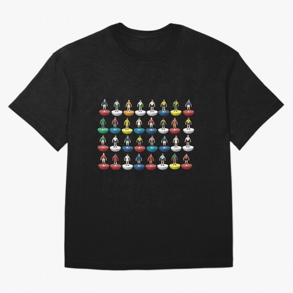 World Subbuteo players Oversized T-Shirt Make Memories around FIFA World Cup 2026 USA Canada Mexico Spirit, Driven by Portugal, Spain and Germany, Mbappe and Neymar, Championship Spirit, Famous Goals, Roaring Crowds and International Football