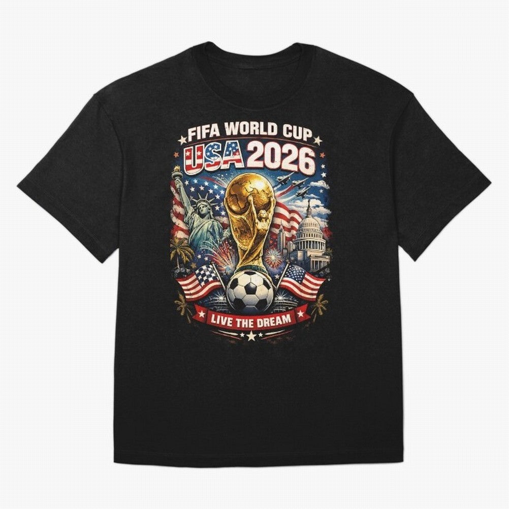 Fifa World Cup USA 2026 Colour Oversized T-Shirt Make Your Look Match Global Football Passion for FIFA World Cup 2026 USA Canada Mexico, Inspired by Haaland and Mbappe, England and Germany, Global Supporter Spirit, Legendary Goals, National Colors