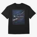 USA 2026 Soccer Design Inspired Oversized T-Shirt Cheer for Global Football Passion for FIFA World Cup 2026, Connected to Mbappe and Neymar, Brazil, Portugal and Argentina, Vintage Soccer Flavor, Modern Football Stars, National Flags and Final