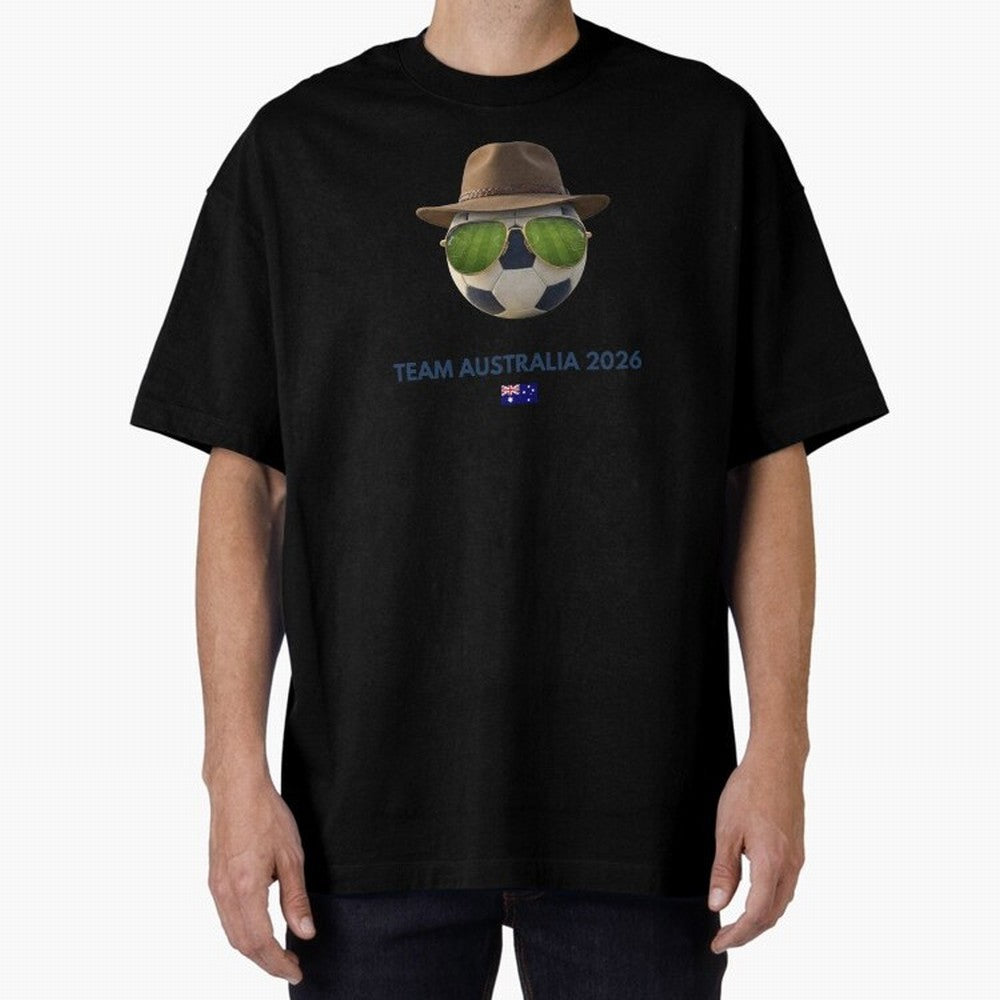 Soccer Fan Gear: Team Australia 2026 Oversized T-Shirt Celebrate Classic Football Spirit in FIFA World Cup 2026 USA Canada Mexico Built around CR7 and Messi, Germany Energy, Vintage Soccer Flavor, Modern Football Stars, National Flags and Final