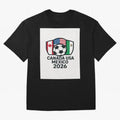 World Cup Soccer 2026 Canada USA Mexico Design Oversized T-Shirt Mark FIFA World Cup 2026 Spirit, Capturing England, France and Netherlands, Mbappe, Sports Nostalgia, International Competition, Famous Players and Unforgettable Victories; Great for