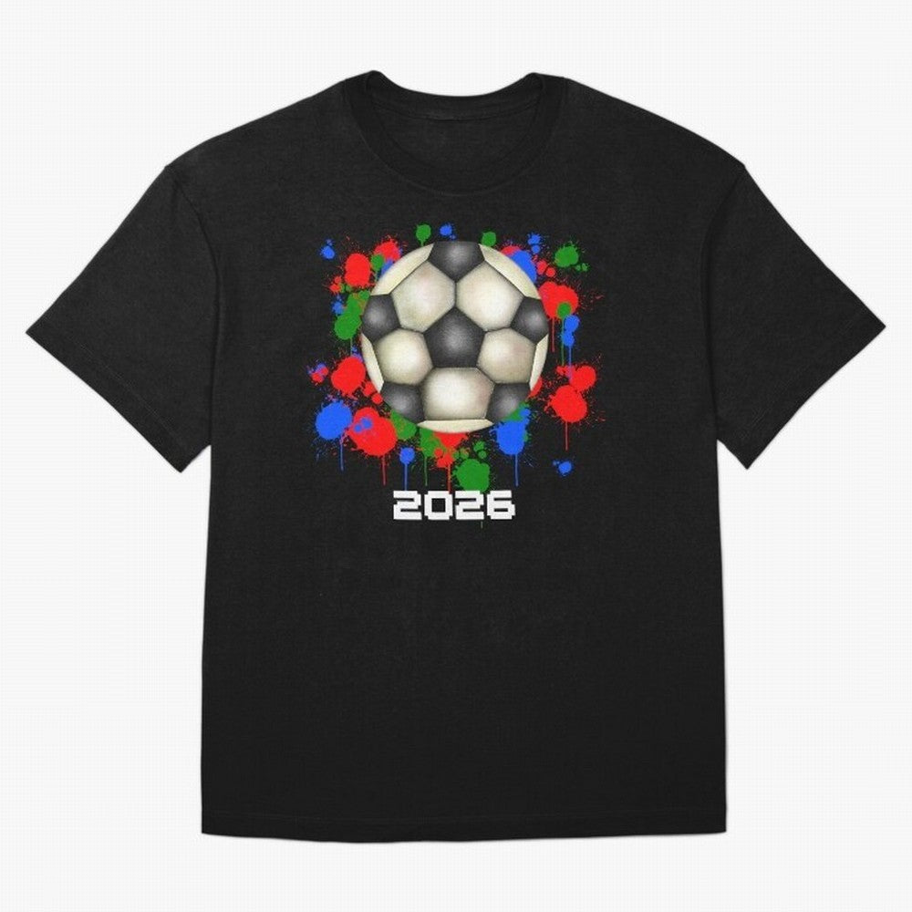 Football 2026 Oversized T-Shirt Celebrate Every Goal in Match Day Hype around FIFA World Cup 2026 USA Canada Mexico, Messi and Cristiano Ronaldo, France and Portugal, Goal Celebration Energy, Supporter Heritage, Football Icons and Worldwide