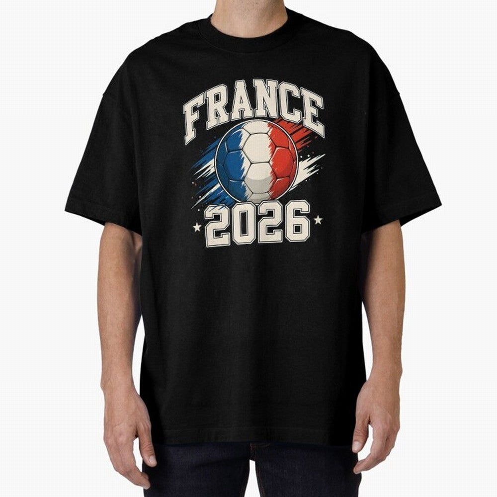 France 2026 World Cup for Football Fans and Teams Oversized T-Shirt Step into FIFA World Cup 2026 Group Stage for Fans of Neymar and England and Germany, Bringing Stadium Chants, National Pride, Trophy Dreams and Unforgettable Football Memories;