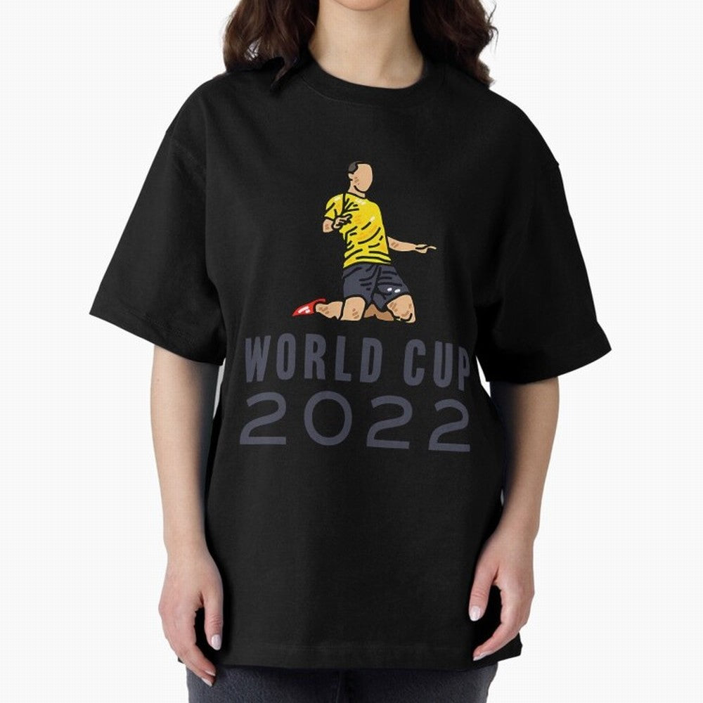 World Cup 2022 Oversized T-Shirt Feel the Heartbeat of FIFA World Cup 2026 USA Canada Mexico for Fans of CR7 and Messi and Argentina, France and Brazil, Bringing Game Day Rituals, Football Legends, Country Pride and the Road to the Final; Perfect