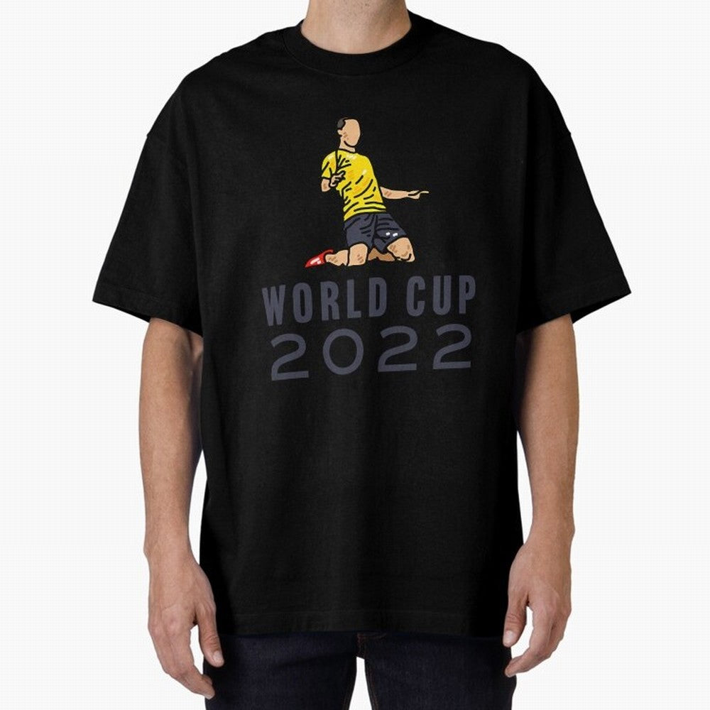 World Cup 2022 Oversized T-Shirt Feel the Heartbeat of FIFA World Cup 2026 USA Canada Mexico for Fans of CR7 and Messi and Argentina, France and Brazil, Bringing Game Day Rituals, Football Legends, Country Pride and the Road to the Final; Perfect