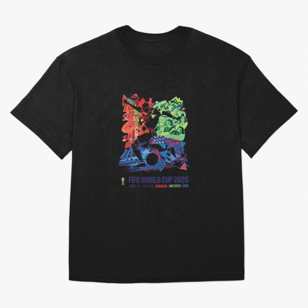 Host Nations Cultural Splash Art Oversized T-Shirt Show Match Day Excitement for FIFA World Cup 2026 Group Stage Spirit, Inspired by Brazil, Portugal and Argentina, Cristiano Ronaldo, Haaland and CR7, Championship Spirit, Famous Goals, Roaring