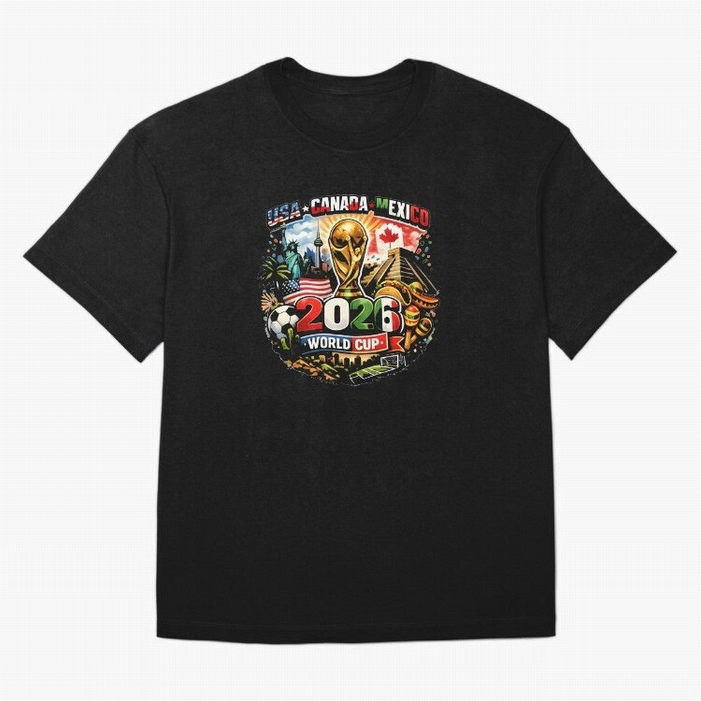 World Cup 2026 Funny Soccer Tournament 2026 T-Shirt_88656674 Oversized T-Shirt Show Match Day Excitement for FIFA World Cup 2026 for Fans of Cristiano Ronaldo, Haaland and CR7 and Brazil, Bringing Tournament Hype, Historic Matchups, Family Viewing