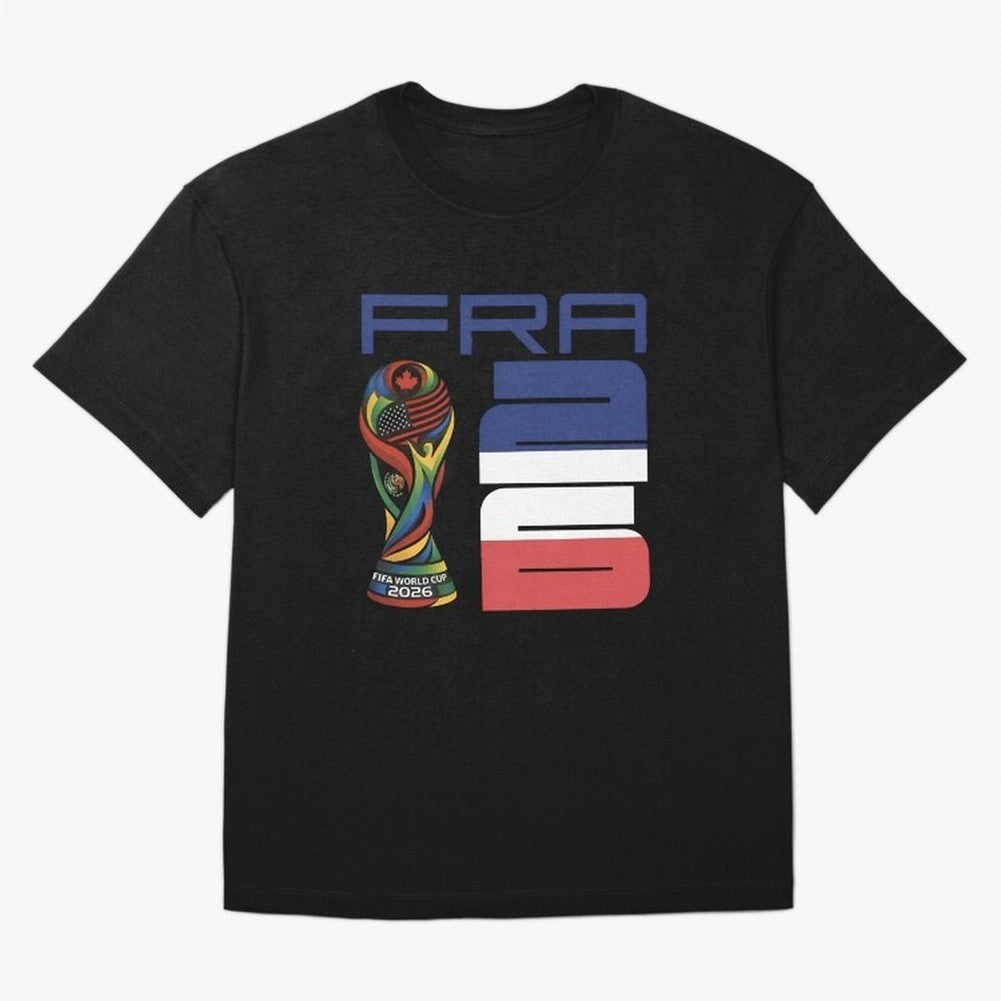 France World Cup 2026 Soccer - FRA 26 Blue White Red Oversized T-Shirt Turn Football Passion into the FIFA World Cup 2026 Journey through Mbappe and Neymar Highlights, England and Germany Pride, Match Day Excitement, Supporter Culture, Golden Goals
