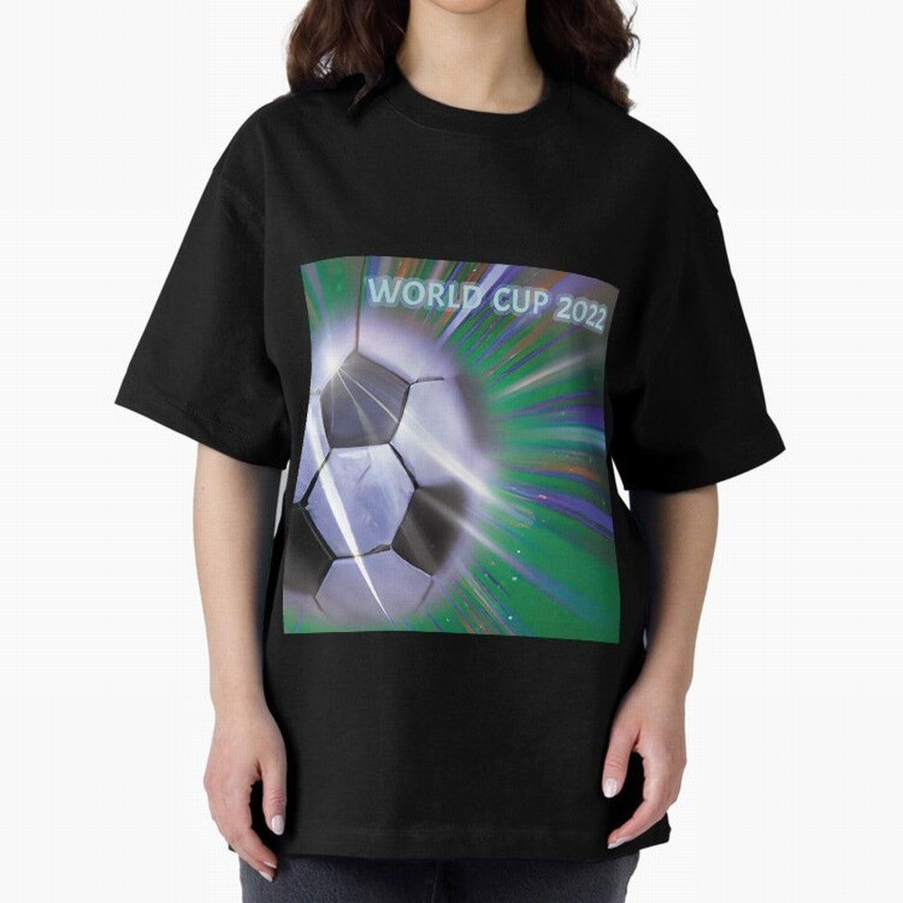 World Cup 2022 Oversized T-Shirt Showcase FIFA World Cup 2026 Filled with CR7, Portugal Energy, Football History, Final Match Energy, Crowd Noise and Once in a Lifetime Moments; Ideal for Football Dads, Football Moms, Friends, Collectors and Fans