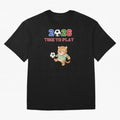 Mexico Soccer Jaguar Mascot 2026 Time To Play Football Oversized T-Shirt Join the Countdown to FIFA World Cup 2026 Spirit, Made for Portugal, Spain and Germany, Neymar, Haaland and Cristiano Ronaldo, Sports Nostalgia, International Competition,