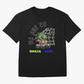 World Cup 26 - Brazil Oversized T-Shirt Remember FIFA World Cup 2026 for Fans of Mbappe and Neymar and England and Germany, Bringing Sports Nostalgia, International Competition, Famous Players and Unforgettable Victories; Built for Supporters