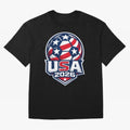 USA 2026 World Cup T-Shirt - Star Spangled Soccer Design - American Host Fan Tee Oversized T-Shirt Show Your Stadium Side during the FIFA World Cup 2026 Journey through Haaland and Mbappe Highlights, England and Germany Pride, Tournament Hype,