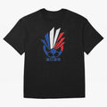 France Soccer 2026 Tricolor Burst Emblem Oversized T-Shirt Feel the Heartbeat of FIFA World Cup 2026 USA Canada Mexico Spirit, Celebrating Argentina, CR7 and Messi, Supporter Pride, Iconic Celebrations, Legendary Names and Global Match Day Energy;