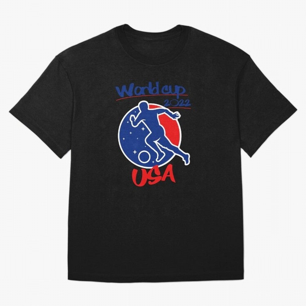 USA World Cup 2022 Oversized T-Shirt Support FIFA World Cup 2026 Group Stage Highlighting Haaland, Brazil Energy, Game Day Rituals, Football Legends, Country Pride and the Road to the Final; Ideal for Fans Who Follow Messi, Cristiano Ronaldo, CR7,