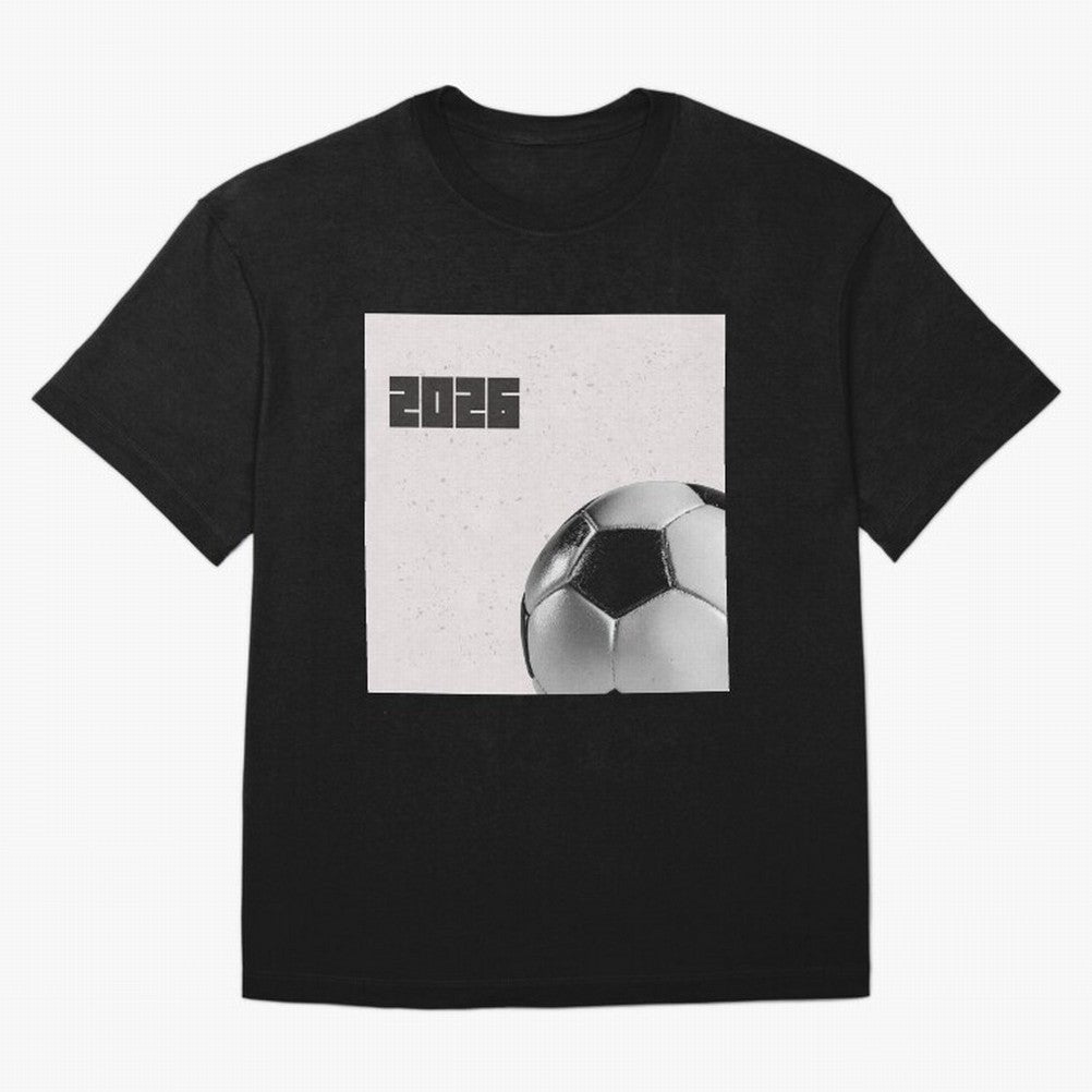 2026 world cup soccer ball football fan design Oversized T-Shirt Capture Match Day Hype around FIFA World Cup 2026, Messi, CR7 and Mbappe, England, France and Netherlands, Tournament Hype, Historic Matchups, Family Viewing Parties and Global Sports