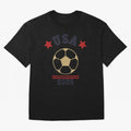 USA Soccer Fan 2026 Jersey Style Design Oversized T-Shirt Show Match Day Excitement for Global Football Passion for FIFA World Cup 2026, Connected to Messi and Cristiano Ronaldo, Spain and Netherlands, Worldwide Fan Energy, Dramatic Goals, Stadium