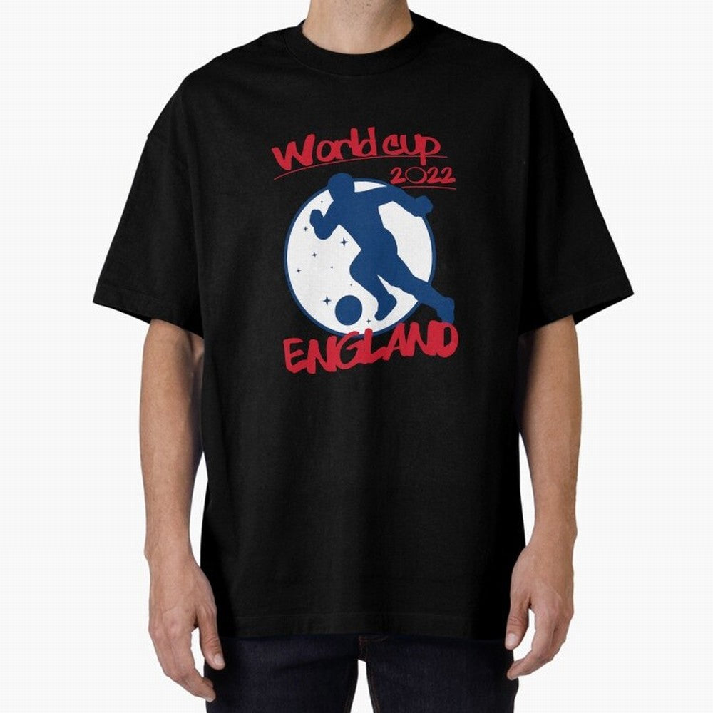 England World Cup 2022 Oversized T-Shirt Bring Match Day Fire to the FIFA World Cup 2026 Journey through CR7 and Messi Highlights, Argentina and Brazil Pride, Fan Favorite Moments, National Team Passion, Big Match Drama and Soccer History; Ideal
