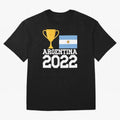 Argentina World Cup Soccer Football 2022, Argentina Soccer Jersey Argentinian Football, Argentina, Argentinian, Qatar World Cup 2022 Oversized T-Shirt Celebrate the Next Chapter of FIFA World Cup 2026 Group Stage Highlighting Neymar, Haaland and