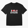 Glitched United 2026 Cup - North America Emblem Part 2 T-Shirt_82924673 Oversized T-Shirt Carry National Pride through Match Day Hype around FIFA World Cup 2026, Messi and Cristiano Ronaldo, France, Championship Spirit, Famous Goals, Roaring Crowds