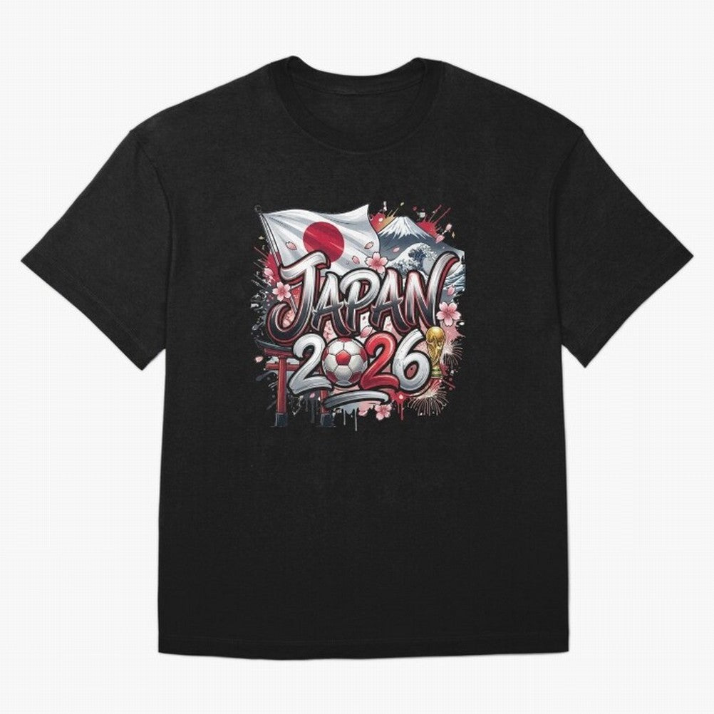 Japan World Cup 2026 Football Legacy Oversized T-Shirt Wear the Spirit of Match Day Hype around FIFA World Cup 2026 USA Canada Mexico, Haaland, Portugal, Spain and Germany, Vintage Soccer Flavor, Modern Football Stars, National Flags and Final