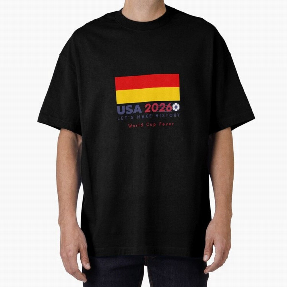 Usa 2026 World Cup Fever Americas Football. Oversized T-Shirt Feel the Roar of Match Day Hype around FIFA World Cup 2026 Group Stage, Cristiano Ronaldo, Haaland and CR7, Portugal, Soccer Culture, Superstar Moments, National Team Dreams and