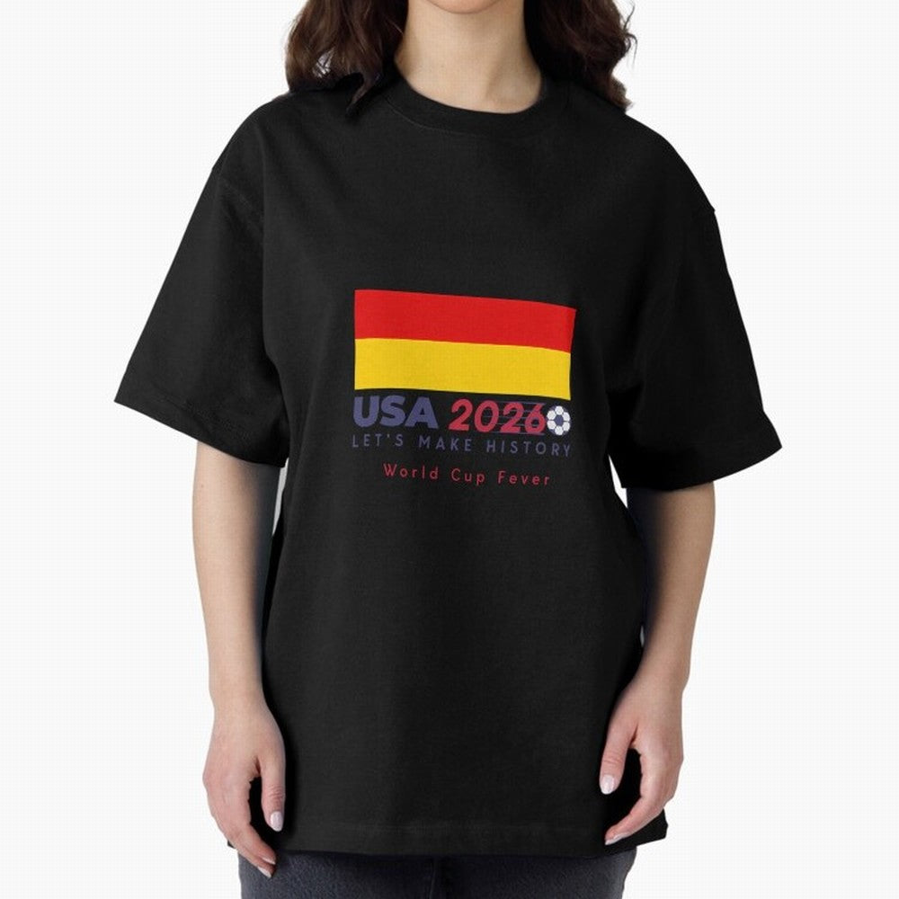 Usa 2026 World Cup Fever Americas Football. Oversized T-Shirt Feel the Roar of Match Day Hype around FIFA World Cup 2026 Group Stage, Cristiano Ronaldo, Haaland and CR7, Portugal, Soccer Culture, Superstar Moments, National Team Dreams and