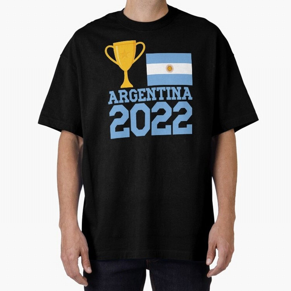 Argentina World Cup Soccer Football 2022, Argentina Soccer Jersey Argentinian Football, Argentina, Argentinian, Qatar World Cup 2022 Oversized T-Shirt Turn Every Weekend Toward FIFA World Cup 2026 for Fans of Messi, CR7 and Mbappe and France and