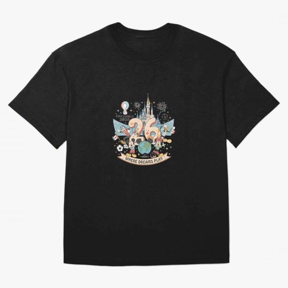 Dreamland Football 26 Oversized T-Shirt Support Iconic Players in Match Day Hype around FIFA World Cup 2026 Group Stage, Mbappe, Argentina, Classic Soccer Heritage, Championship Pressure, Fan Loyalty and International Pride; Perfect for Supporters