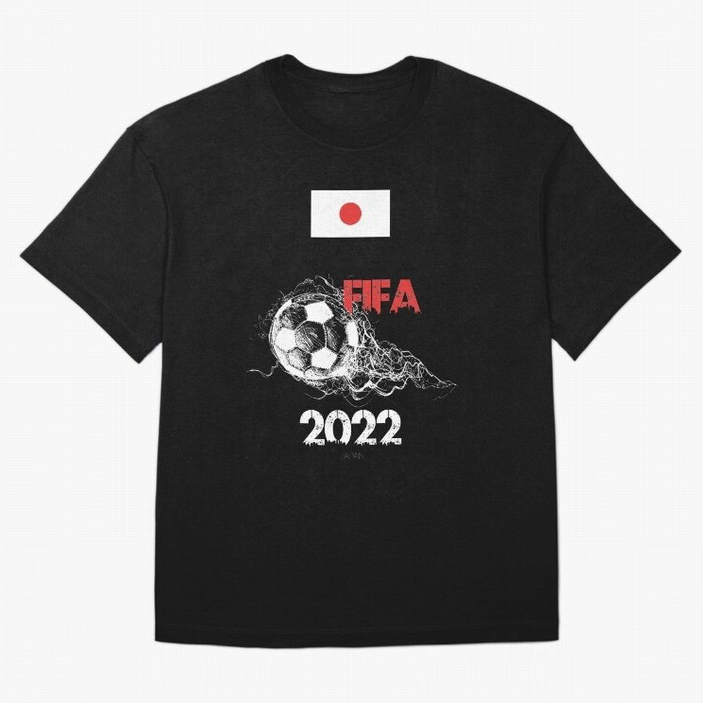 World Cup Qatar 2022 Japan Oversized T-Shirt Bring Supporter Culture to FIFA World Cup 2026 Group Stage for Fans of Haaland and Mbappe and England, Bringing Fan Favorite Moments, National Team Passion, Big Match Drama and Soccer History; Made for
