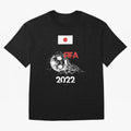 World Cup Qatar 2022 Japan Oversized T-Shirt Bring Supporter Culture to FIFA World Cup 2026 Group Stage for Fans of Haaland and Mbappe and England, Bringing Fan Favorite Moments, National Team Passion, Big Match Drama and Soccer History; Made for