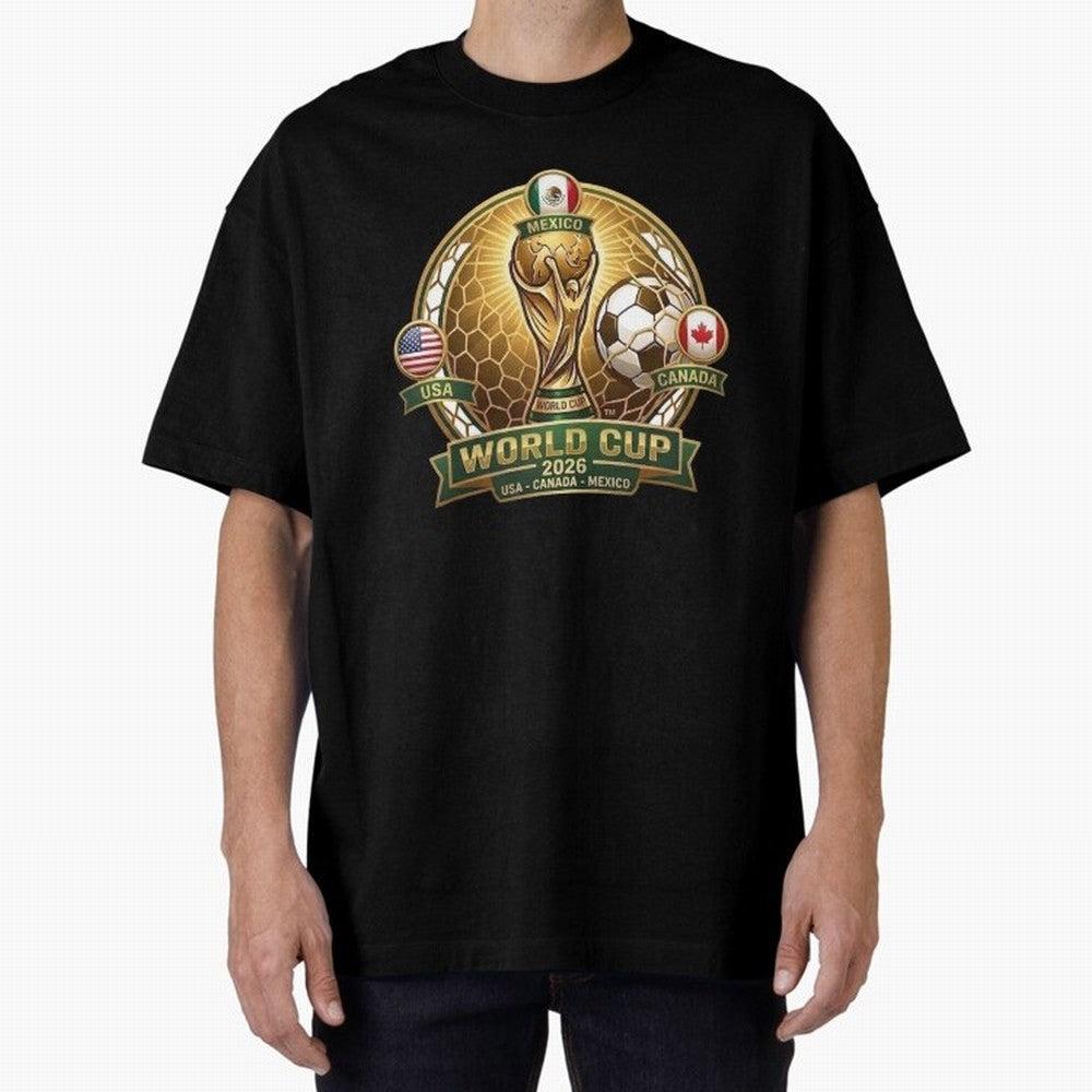 Chasing the Cup 2026 Oversized T-Shirt Make Memories around Match Day Hype around FIFA World Cup 2026 Group Stage, Neymar, Haaland and Cristiano Ronaldo, England, France and Netherlands, Supporter Pride, Iconic Celebrations, Legendary Names and