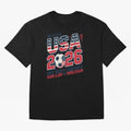 USA Soccer 250 Years 1776 -2026 Oversized T-Shirt Represent the FIFA World Cup 2026 Group Stage Journey through Haaland Highlights, Argentina Pride, Vintage Soccer Flavor, Modern Football Stars, National Flags and Final Night Emotion; Created for