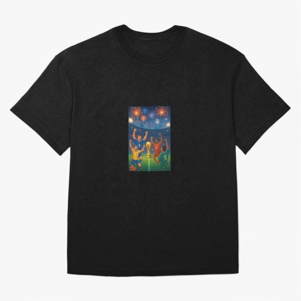 World Cup Oversized T-Shirt Celebrate Fan Favorites in FIFA World Cup 2026 for Fans of CR7 and Messi and England, Bringing Championship Spirit, Famous Goals, Roaring Crowds and International Football Unity; Great for Watch Parties, Sports Bars,