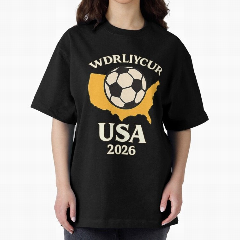 World Cup 2026 USA Soccer Fan T-Shirt Oversized T-Shirt Capture Match Day Hype around FIFA World Cup 2026 USA Canada Mexico, Messi, CR7 and Mbappe, Argentina, France and Brazil, Game Day Rituals, Football Legends, Country Pride and the Road to the
