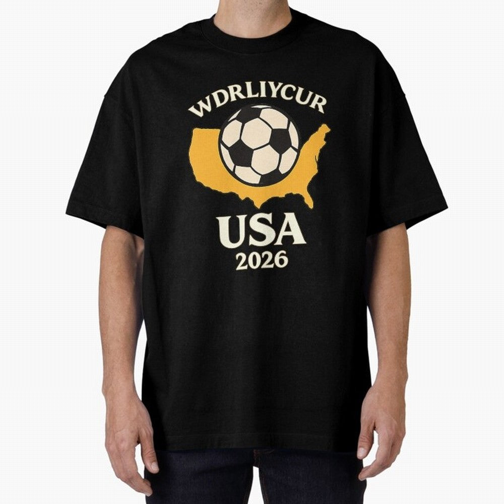 World Cup 2026 USA Soccer Fan T-Shirt Oversized T-Shirt Capture Match Day Hype around FIFA World Cup 2026 USA Canada Mexico, Messi, CR7 and Mbappe, Argentina, France and Brazil, Game Day Rituals, Football Legends, Country Pride and the Road to the