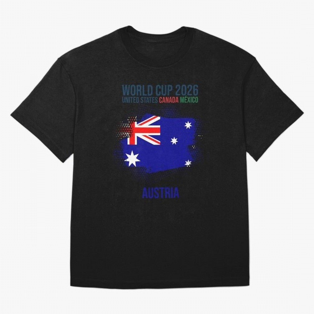 AUSTRIA WORLD CUP 2026 Oversized T-Shirt Bring International Match Energy to FIFA World Cup 2026 USA Canada Mexico Spirit, Featuring Argentina, Messi, Champion Mindset, Group Stage Buzz, Knockout Tension and Passionate Fan Culture; Ideal for Fans