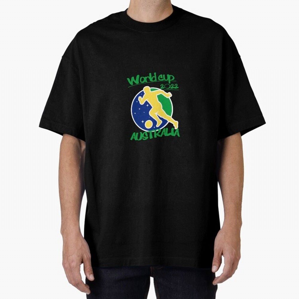 Australia World Cup 2022 Oversized T-Shirt Celebrate Fan Favorites in Global Football Passion for FIFA World Cup 2026, Celebrating Mbappe, England, France and Netherlands, Goal Celebration Energy, Supporter Heritage, Football Icons and Worldwide