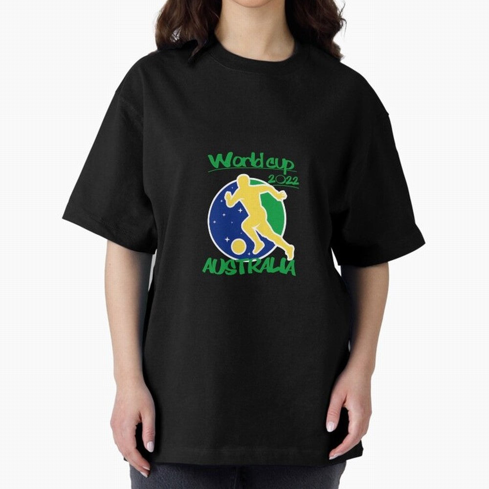 Australia World Cup 2022 Oversized T-Shirt Celebrate Fan Favorites in Global Football Passion for FIFA World Cup 2026, Celebrating Mbappe, England, France and Netherlands, Goal Celebration Energy, Supporter Heritage, Football Icons and Worldwide