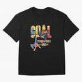 Goal World Soccer Championship 2026 Oversized T-Shirt Honor Football Greatness during Global Football Passion for FIFA World Cup 2026, Highlighting CR7, Germany, Football History, Final Match Energy, Crowd Noise and Once in a Lifetime Moments; Made