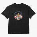 World Cup 2026 Host Nations Crest Oversized T-Shirt Celebrate Soccer Greatness during FIFA World Cup 2026 Driven by Messi, England, France and Netherlands Energy, Football Festival Excitement, Trophy Ambitions, Country Rivalries and Star Player