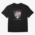 North America United Soccer 2026 Vintage Crest Oversized T-Shirt Celebrate Every Goal in FIFA World Cup 2026 Spirit, Capturing France and Portugal, Mbappe and Neymar, Tournament Hype, Historic Matchups, Family Viewing Parties and Global Sports