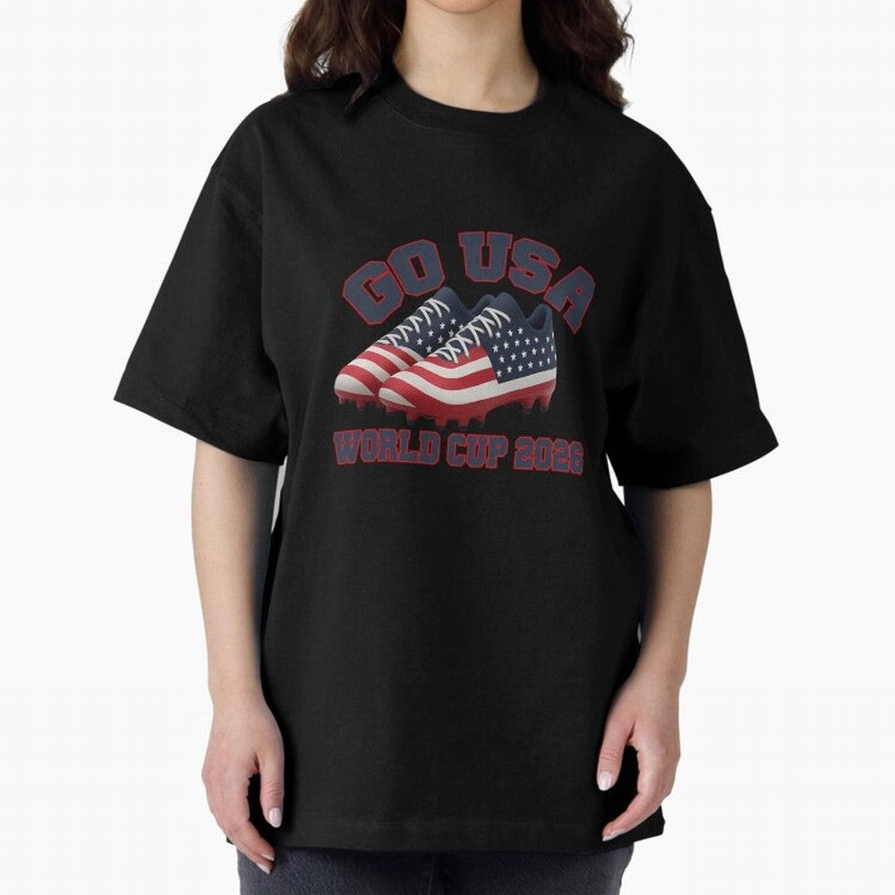 Go Usa. Usa 2026 World Cup 2026 World Cup Soccer Usa Soccer Usa Men Oversized T-Shirt Fuel the Hype around FIFA World Cup 2026 Spirit, Celebrating Germany, Mbappe, Football Passion, Legendary Performances, Festival Vibes and Supporter Community;