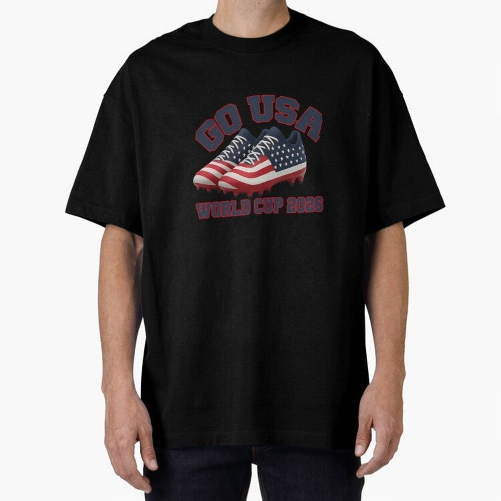 Go Usa. Usa 2026 World Cup 2026 World Cup Soccer Usa Soccer Usa Men Oversized T-Shirt Fuel the Hype around FIFA World Cup 2026 Spirit, Celebrating Germany, Mbappe, Football Passion, Legendary Performances, Festival Vibes and Supporter Community;