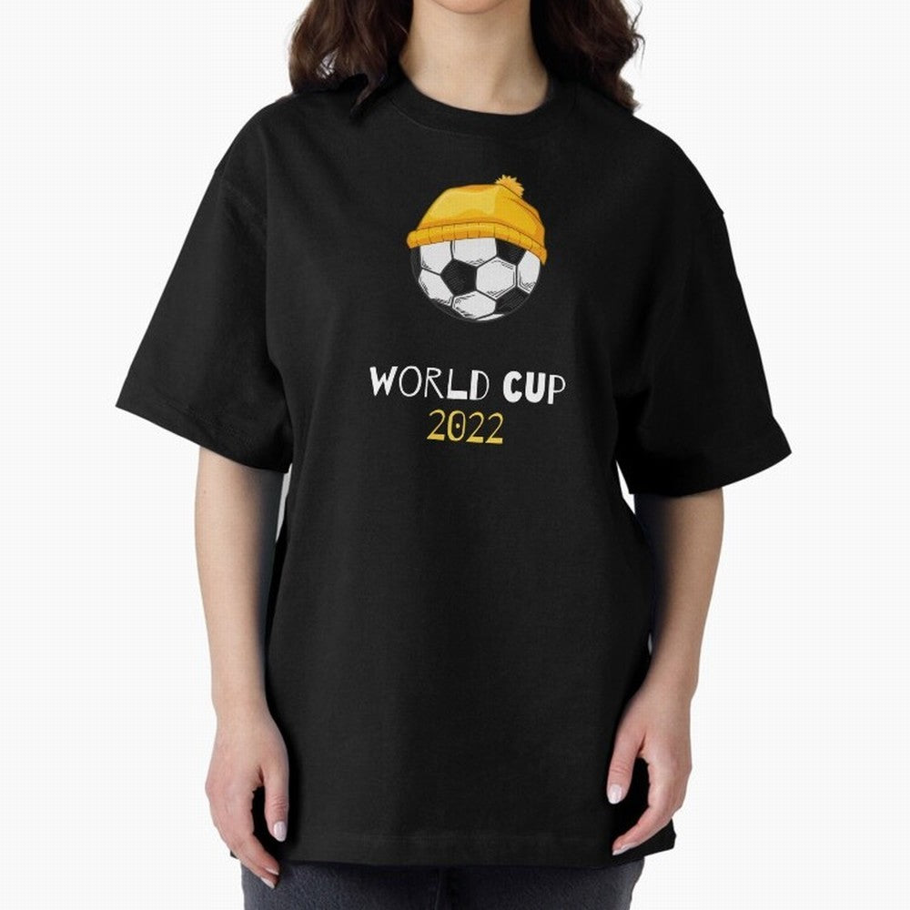 World Cup 2022 Qatar Oversized T-Shirt Relive the Noise and Pride of the FIFA World Cup 2026 Group Stage Journey through Cristiano Ronaldo Highlights, Portugal, Spain and Germany Pride, Football Passion, Legendary Performances, Festival Vibes and